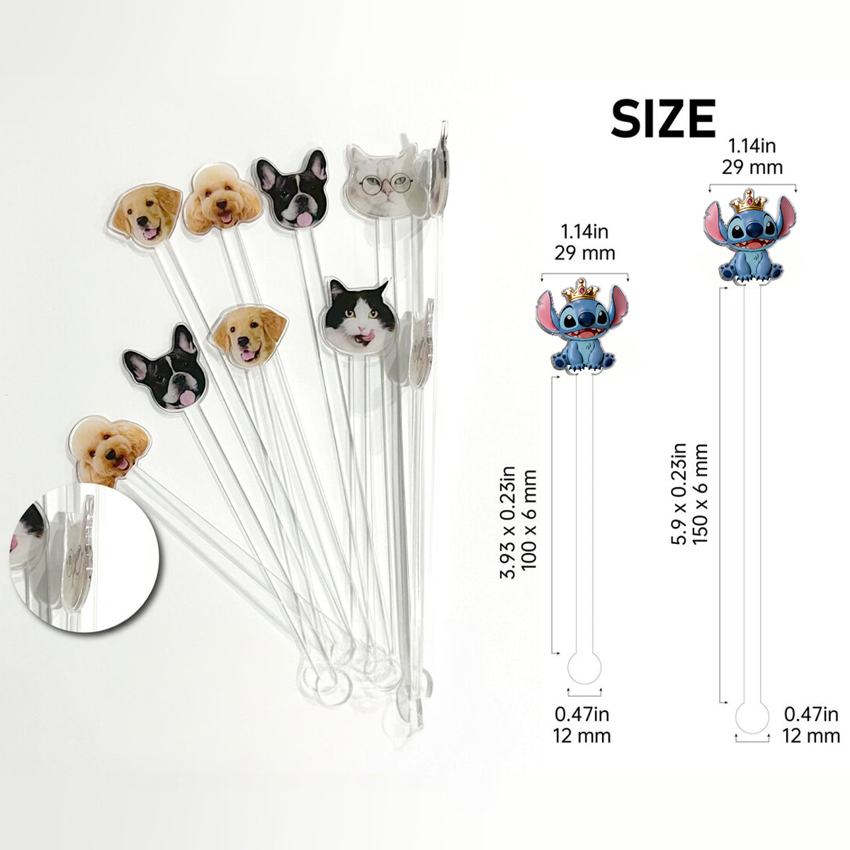 Personalized Ohana Mug Set with Acrylic Stirrer Gift for Family Set Accent Mug with Acrylic Stirrers GradoCreations