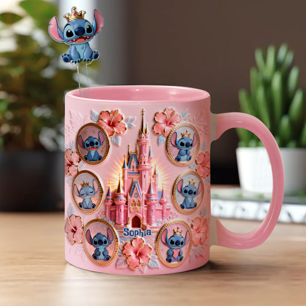 Personalized Ohana Mug Set with Acrylic Stirrer Gift for Family Set Accent Mug with Acrylic Stirrers GradoCreations