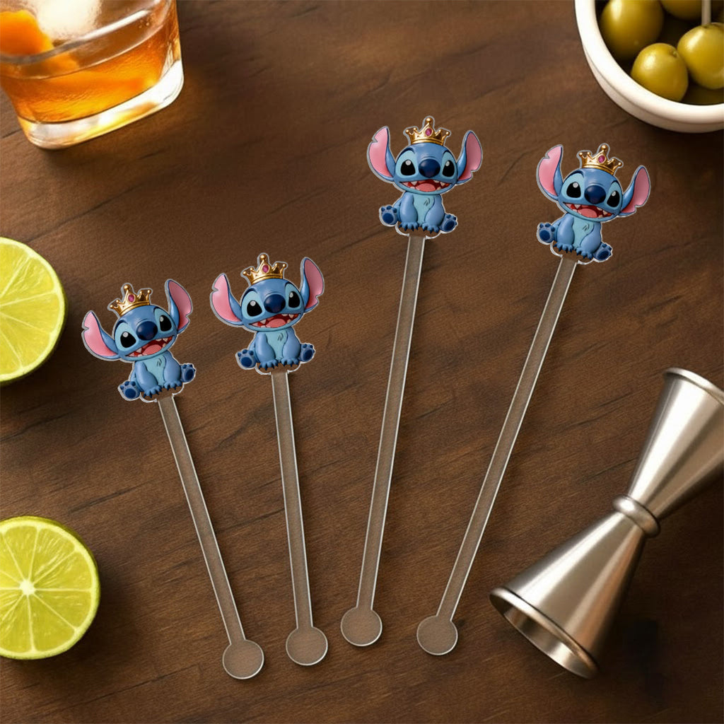 Personalized Ohana Mug Set with Acrylic Stirrer Gift for Family Set Accent Mug with Acrylic Stirrers GradoCreations