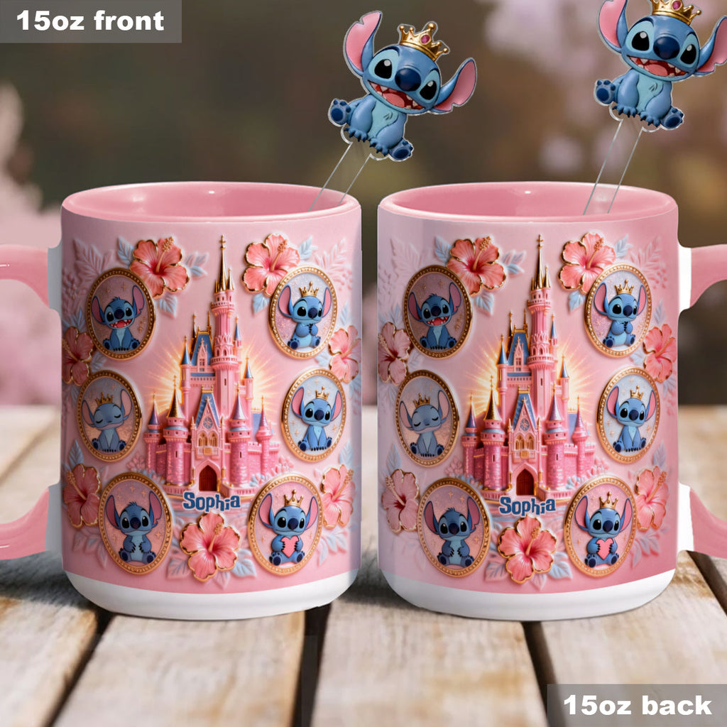 Personalized Ohana Mug Set with Acrylic Stirrer Gift for Family Set Accent Mug with Acrylic Stirrers GradoCreations