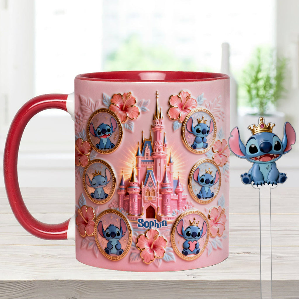 Personalized Ohana Mug Set with Acrylic Stirrer Gift for Family Set Accent Mug with Acrylic Stirrers GradoCreations