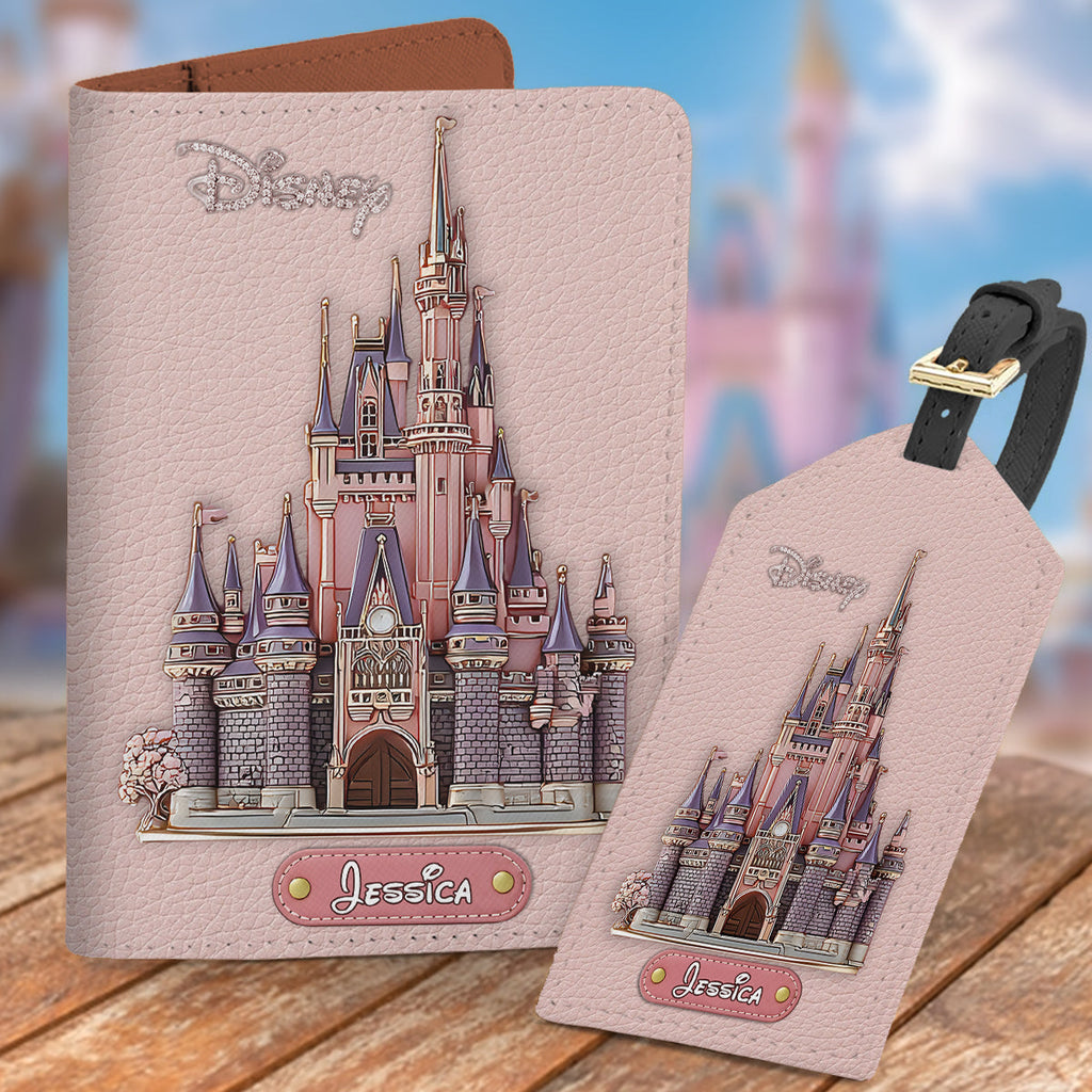 Personalized Leather Luggage Tag & Passport Holder Set for Travelers Leather Luggage Tag & Passport Holder GradoCreations