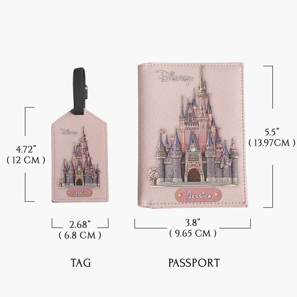Personalized Leather Luggage Tag & Passport Holder Set for Travelers Leather Luggage Tag & Passport Holder GradoCreations