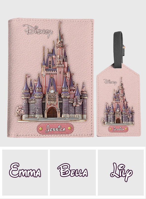 Personalized Leather Luggage Tag & Passport Holder Set for Travelers Leather Luggage Tag & Passport Holder GradoCreations