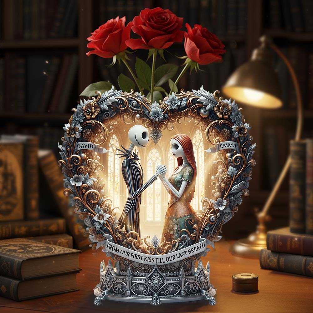 Personalized Heart-Shaped Acrylic Flower Vase Custom Design Gift for Couples Custom Shape Acrylic Flower Vase GradoCreations
