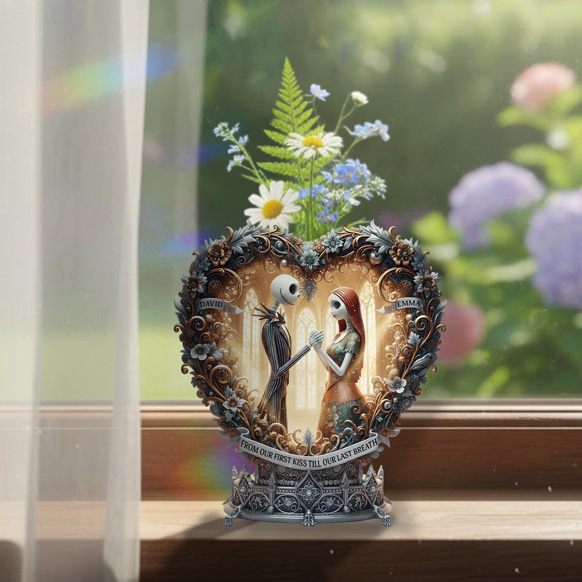 Personalized Heart-Shaped Acrylic Flower Vase Custom Design Gift for Couples Custom Shape Acrylic Flower Vase GradoCreations