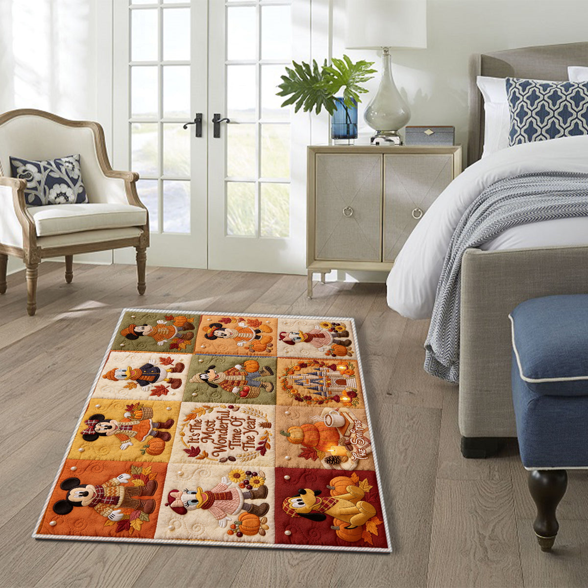 Personalized Non-Slip Tufted Rug Custom Family Name Fall Decor Non-Slip Tufted Rug GradoCreations