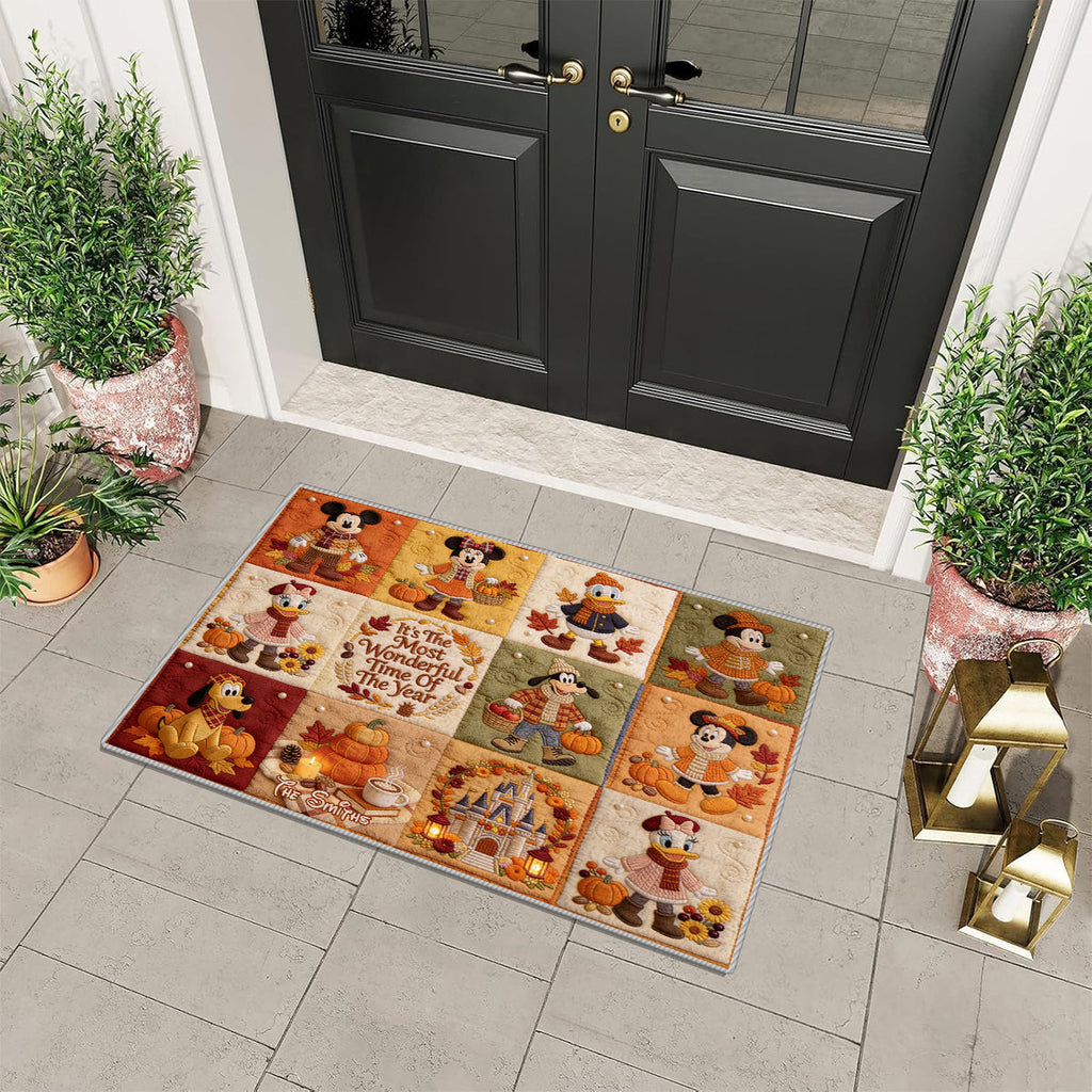 Personalized Non-Slip Tufted Rug Custom Family Name Fall Decor Non-Slip Tufted Rug GradoCreations