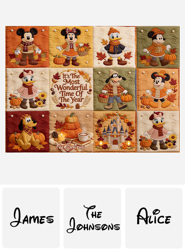 Personalized Non-Slip Tufted Rug Custom Family Name Fall Decor Non-Slip Tufted Rug GradoCreations