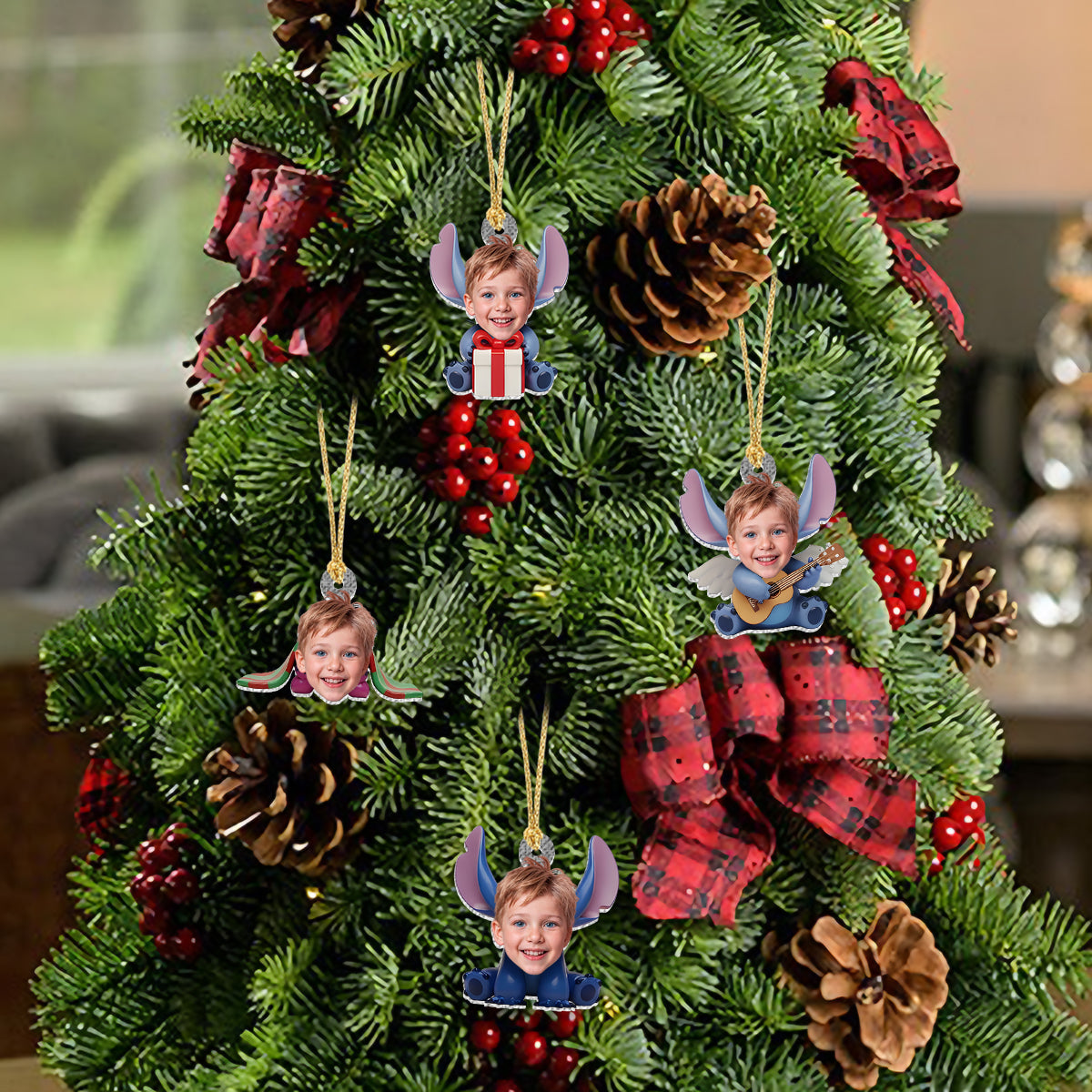 Personalized Ohana Advent Calendar with Ornaments for Kids Family Christmas Gift Advent Calendar With Ornaments GradoCreations