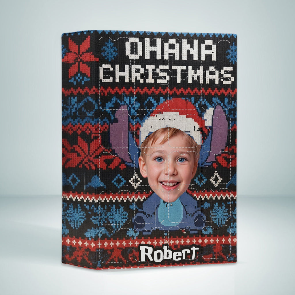 Personalized Ohana Advent Calendar with Ornaments for Kids Family Christmas Gift Advent Calendar With Ornaments GradoCreations