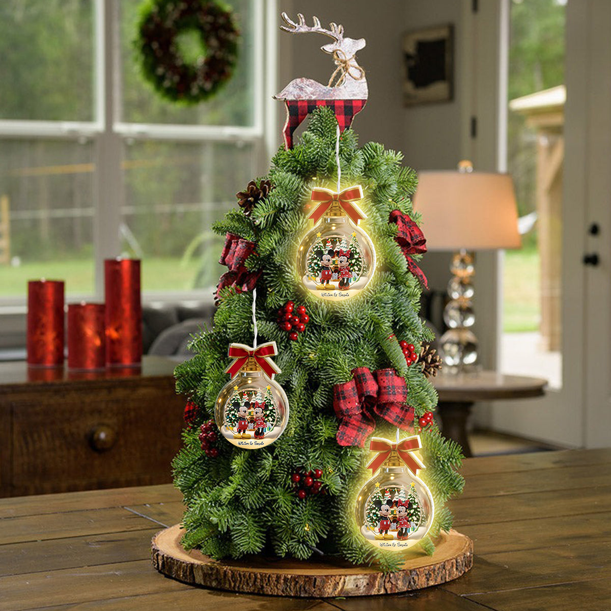 Personalized LED Light Ornament Christmas Gift for Kids LED Light Ornament GradoCreations