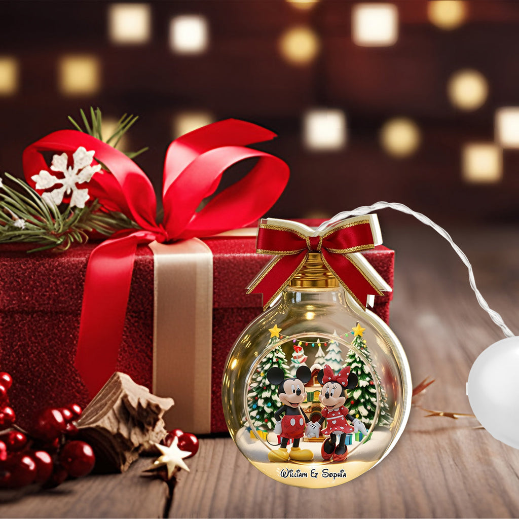 Personalized LED Light Ornament Christmas Gift for Kids LED Light Ornament GradoCreations