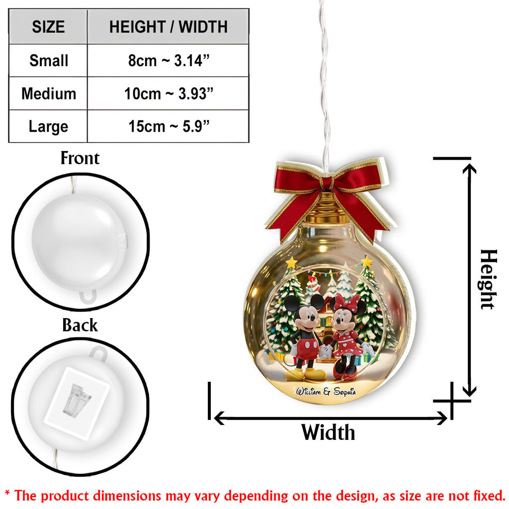 Personalized LED Light Ornament Christmas Gift for Kids LED Light Ornament GradoCreations