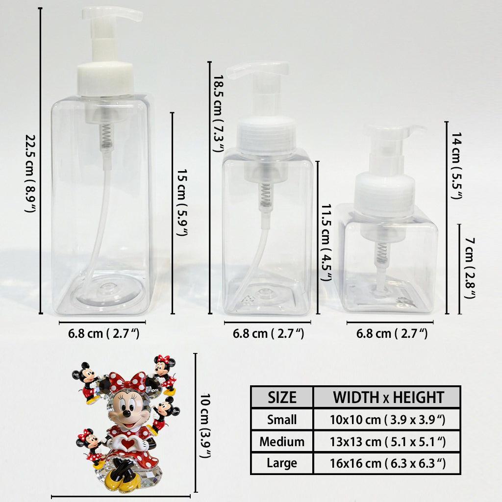Personalized Minnie Mouse Soap Dispenser Custom Name Gift for Mom Pump Dispenser GradoCreations