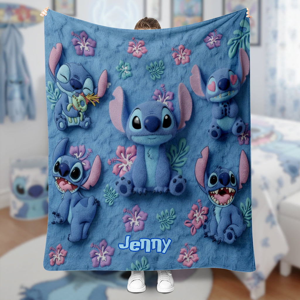 Personalized Ohana Blanket Custom Name Gift for Family Blanket GradoCreations