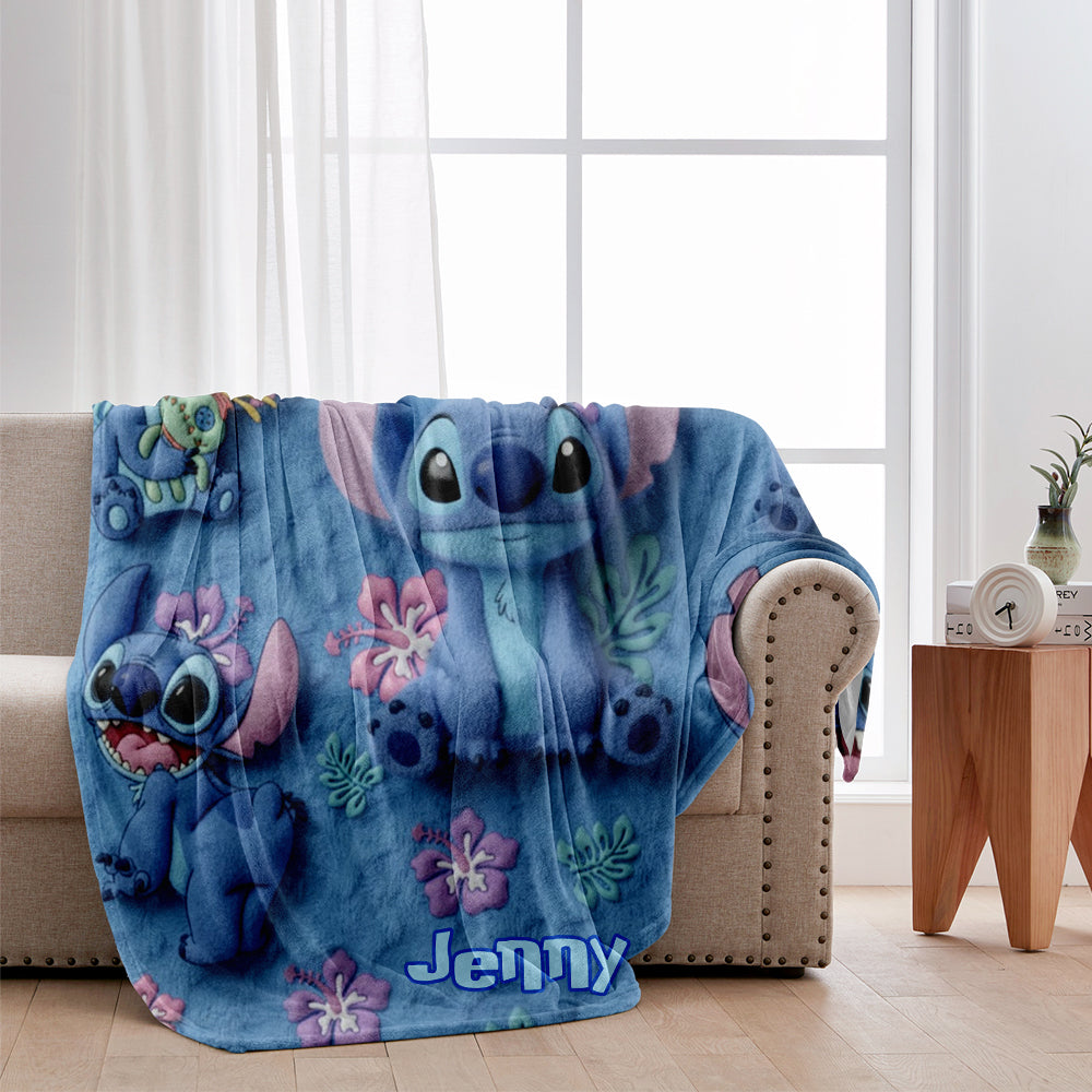 Personalized Ohana Blanket Custom Name Gift for Family Blanket GradoCreations