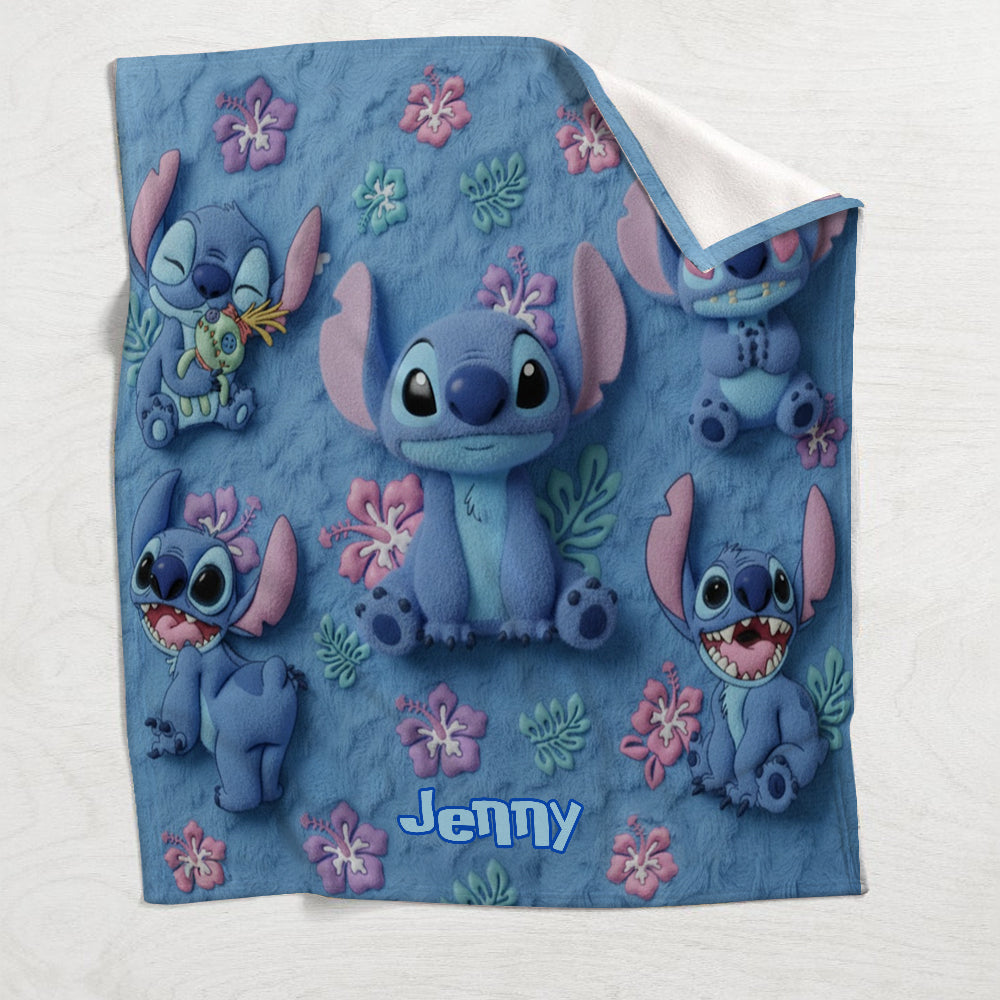 Personalized Ohana Blanket Custom Name Gift for Family Blanket GradoCreations