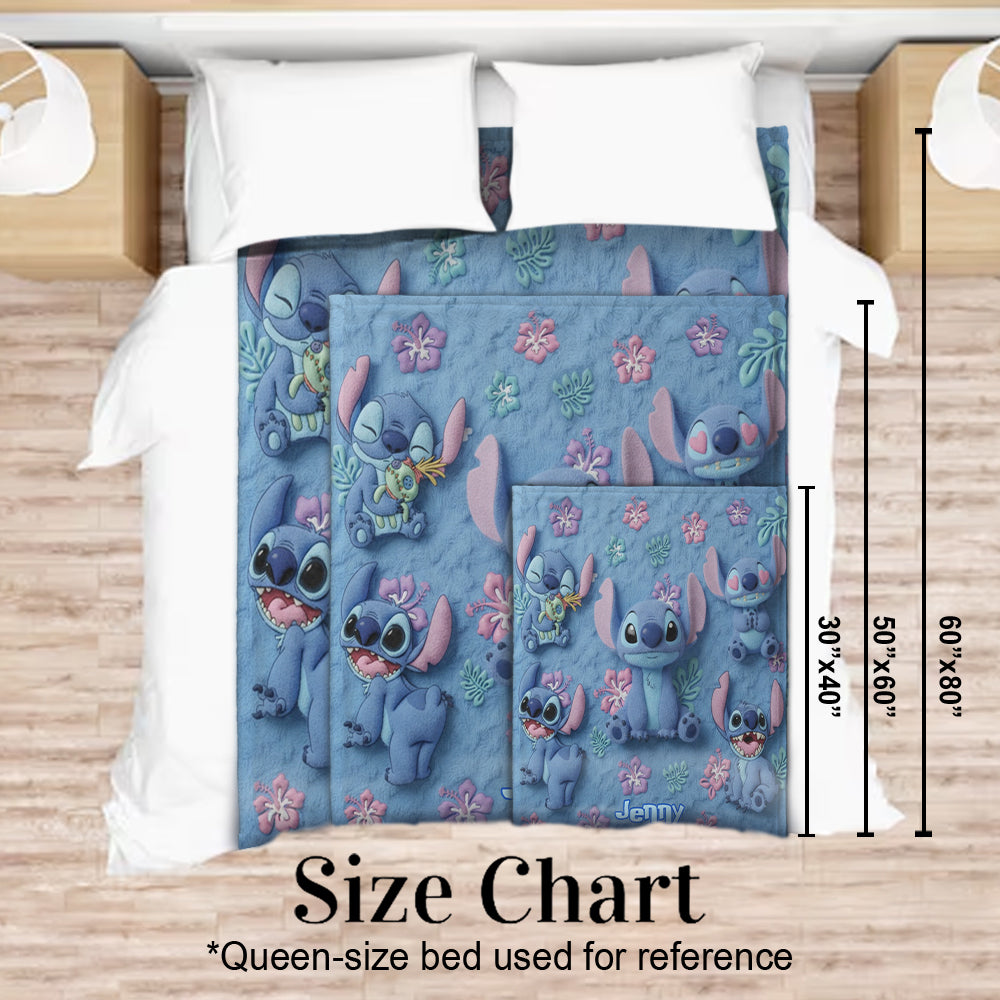 Personalized Ohana Blanket Custom Name Gift for Family Blanket GradoCreations