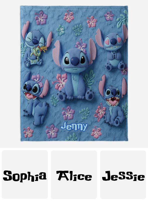 Personalized Ohana Blanket Custom Name Gift for Family Blanket GradoCreations