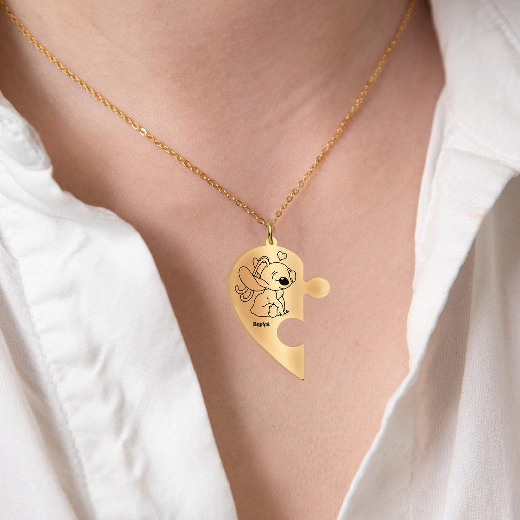 Personalized Ohana Matching Pendant Necklace for Couples & Friends Matching Pendant Necklace GradoCreations