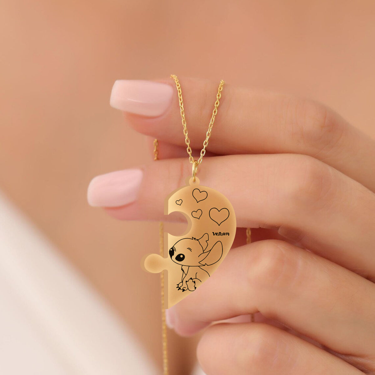 Personalized Ohana Matching Pendant Necklace for Couples & Friends Matching Pendant Necklace GradoCreations