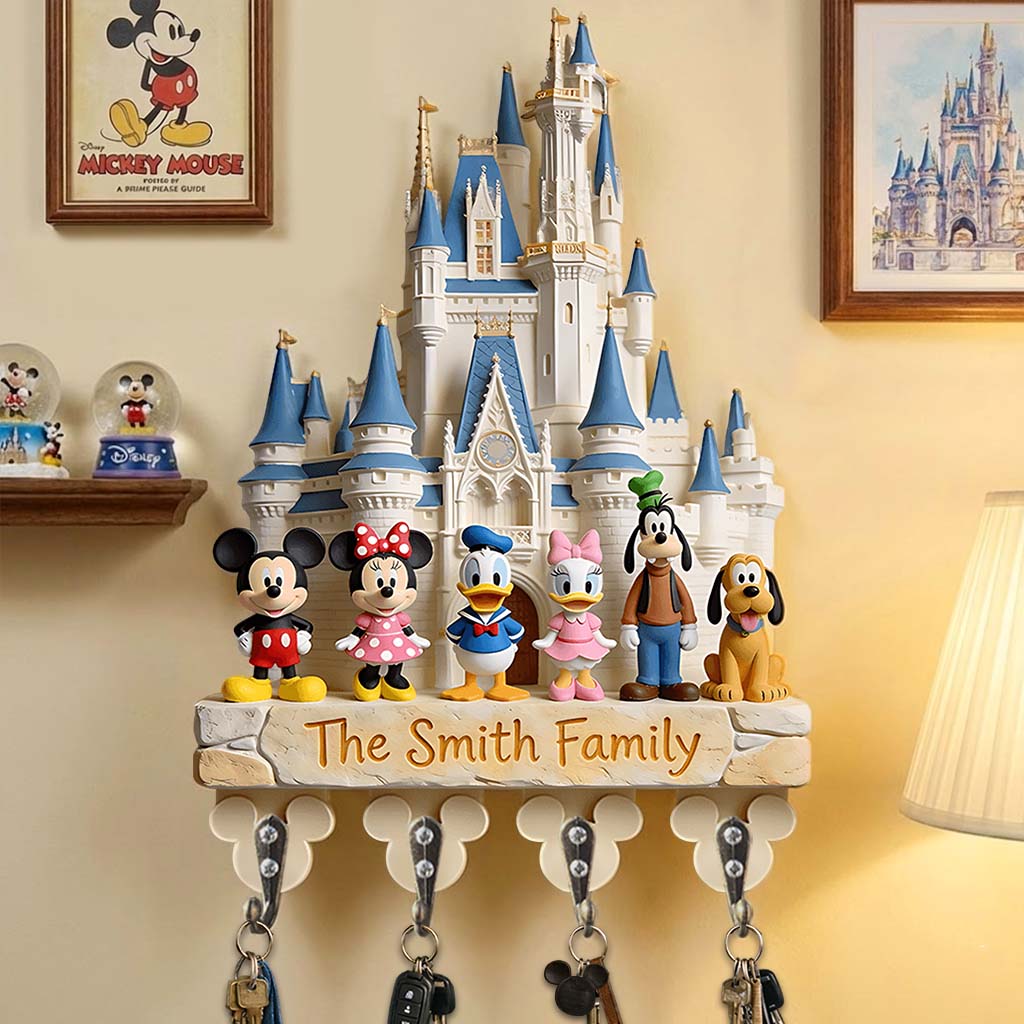 Custom Shaped Key Rack Personalized Disney Mouse Gift Custom Shaped Key Rack GradoCreations