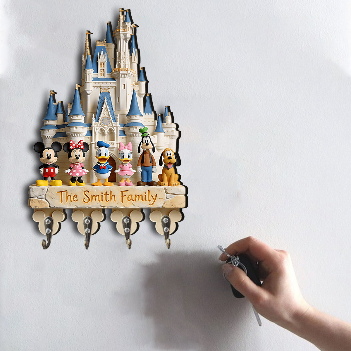 Custom Shaped Key Rack Personalized Disney Mouse Gift Custom Shaped Key Rack GradoCreations
