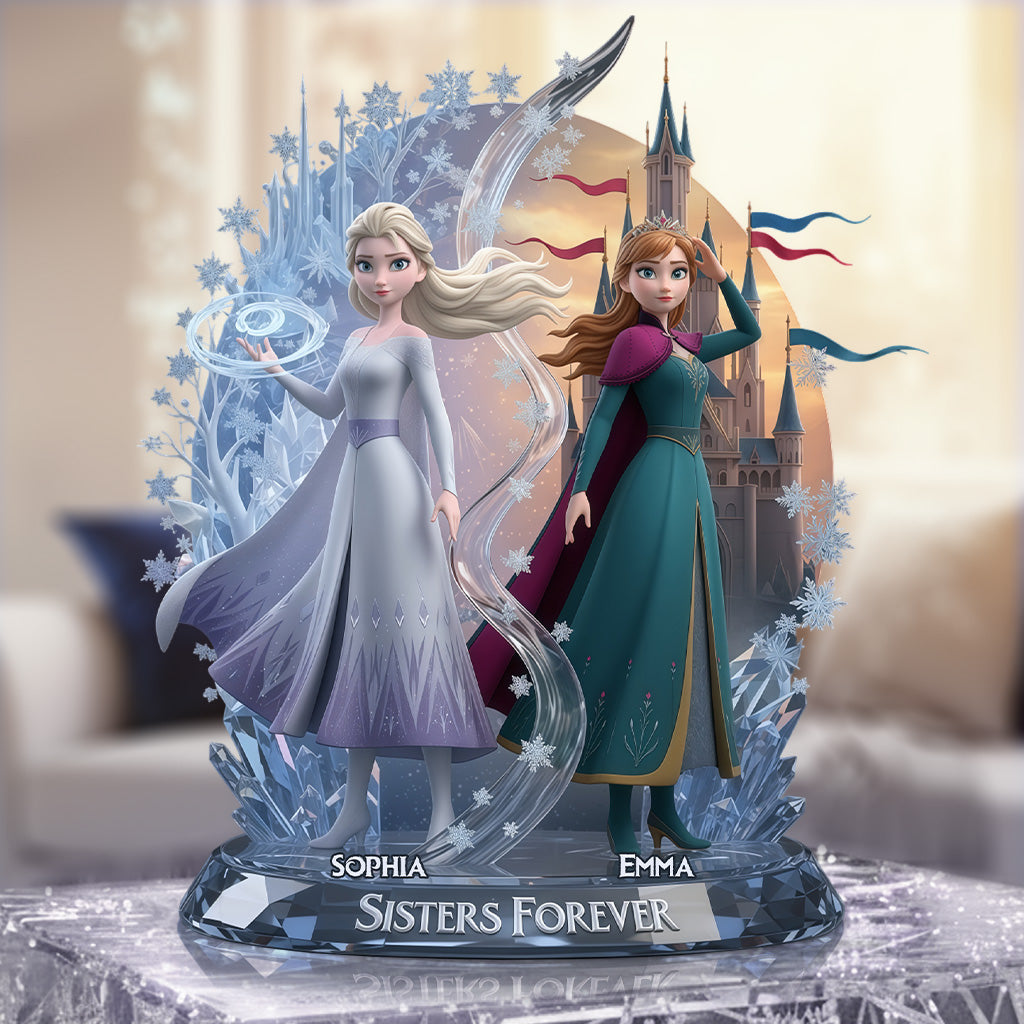 Personalized Sisters Forever Custom Shaped Acrylic Plaque Gift Custom Shaped Acrylic Plaque GradoCreations