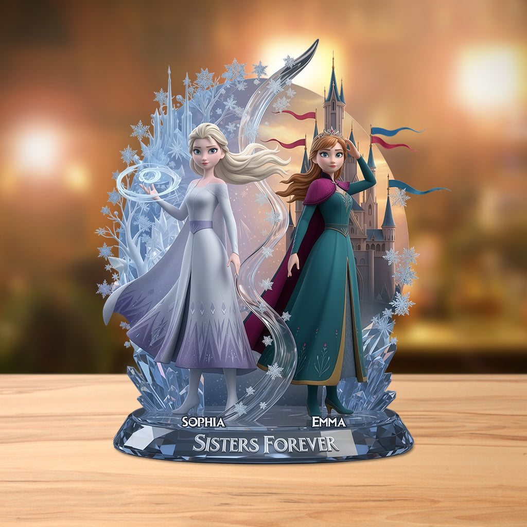 Personalized Sisters Forever Custom Shaped Acrylic Plaque Gift Custom Shaped Acrylic Plaque GradoCreations