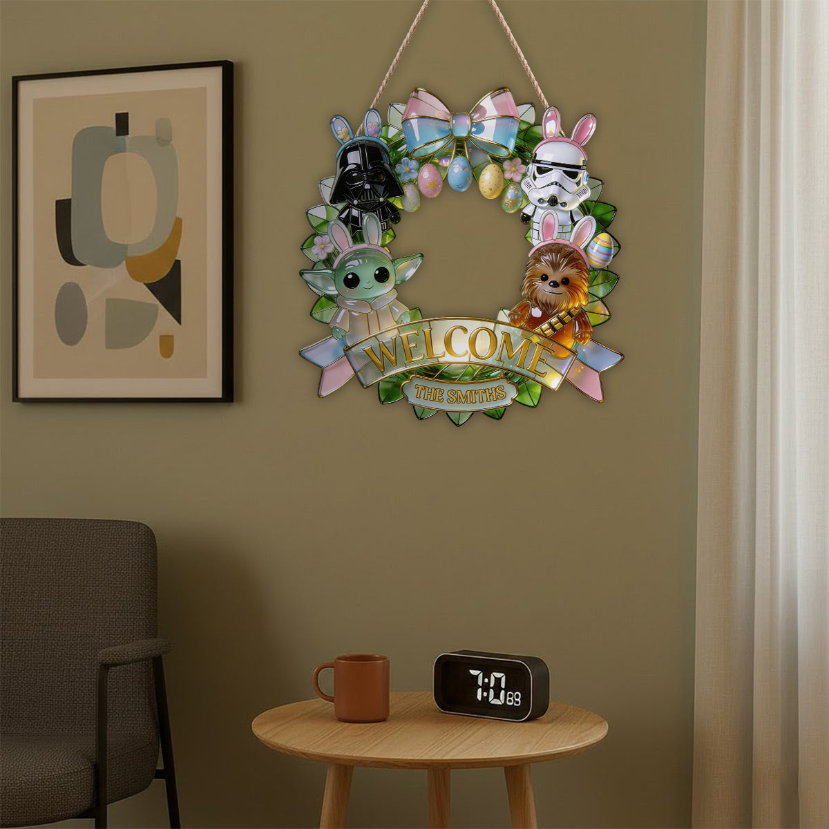 Personalized Star Wars Easter LED Acrylic Sign Gift LED Light Acrylic Sign GradoCreations