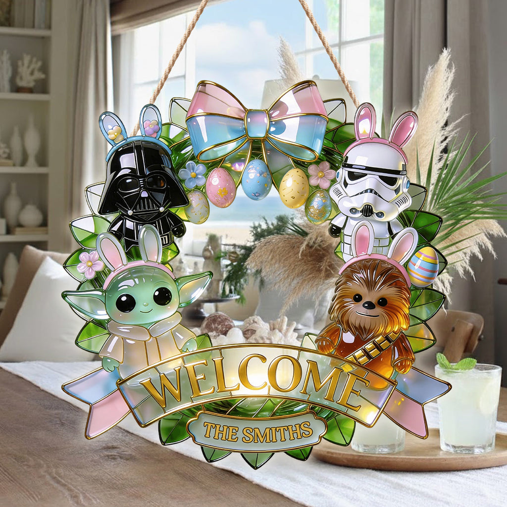 Personalized Star Wars Easter LED Acrylic Sign Gift LED Light Acrylic Sign GradoCreations