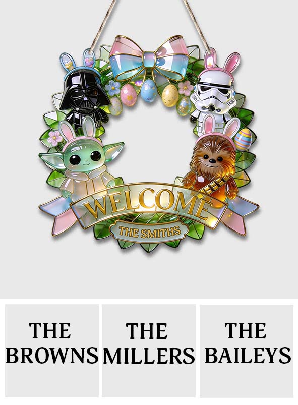 Personalized Star Wars Easter LED Acrylic Sign Gift LED Light Acrylic Sign GradoCreations