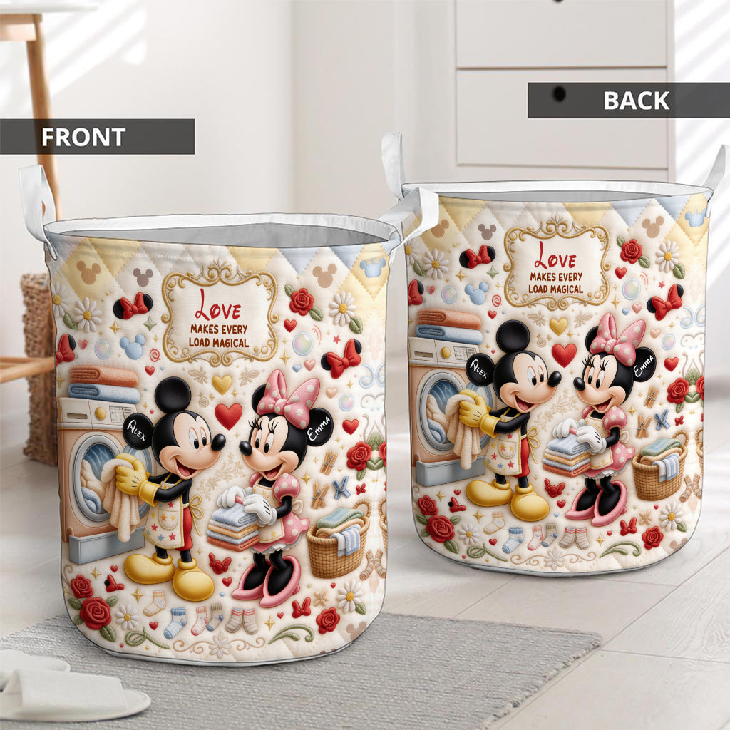 Personalized Mickey Mouse Laundry Storage Basket Custom Design Gift for Kids Laundry Basket GradoCreations
