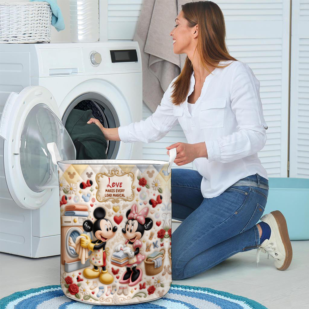 Personalized Mickey Mouse Laundry Storage Basket Custom Design Gift for Kids Laundry Basket GradoCreations