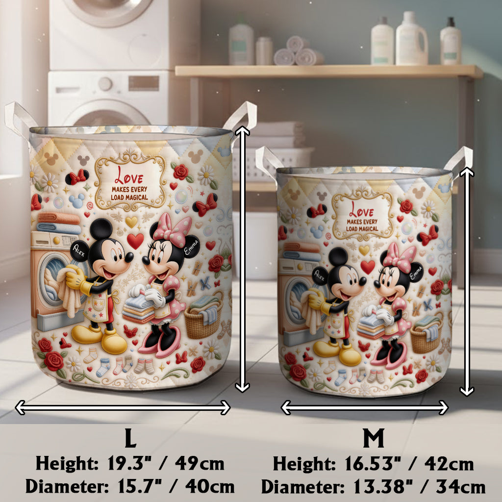 Personalized Mickey Mouse Laundry Storage Basket Custom Design Gift for Kids Laundry Basket GradoCreations