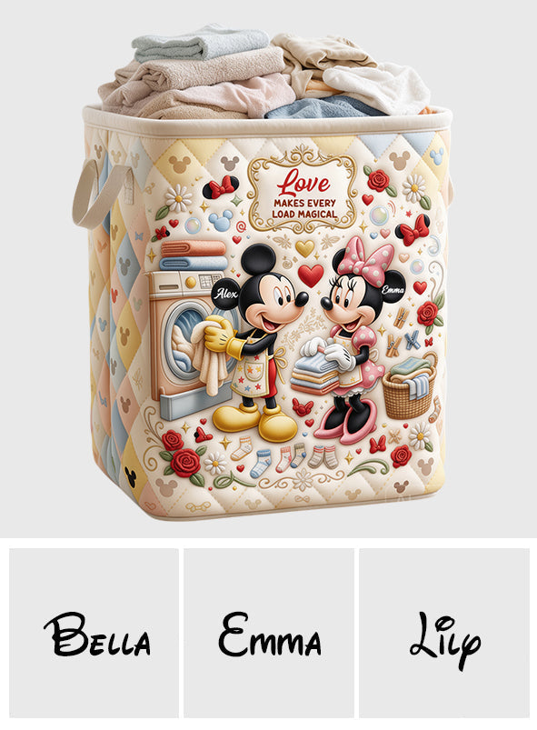 Personalized Mickey Mouse Laundry Storage Basket Custom Design Gift for Kids Laundry Basket GradoCreations