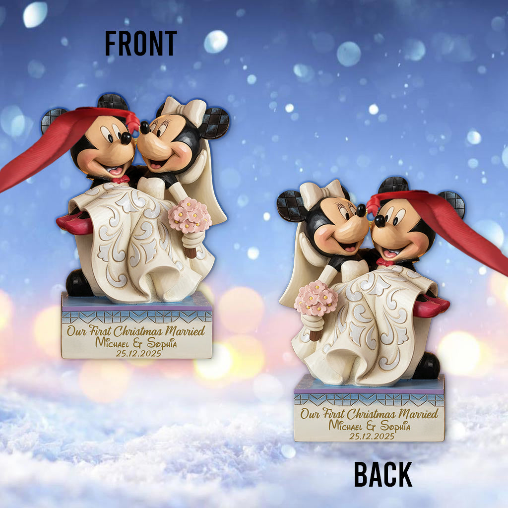 Personalized Acrylic Mouse Ornament Our First Christmas Gift Ornament GradoCreations