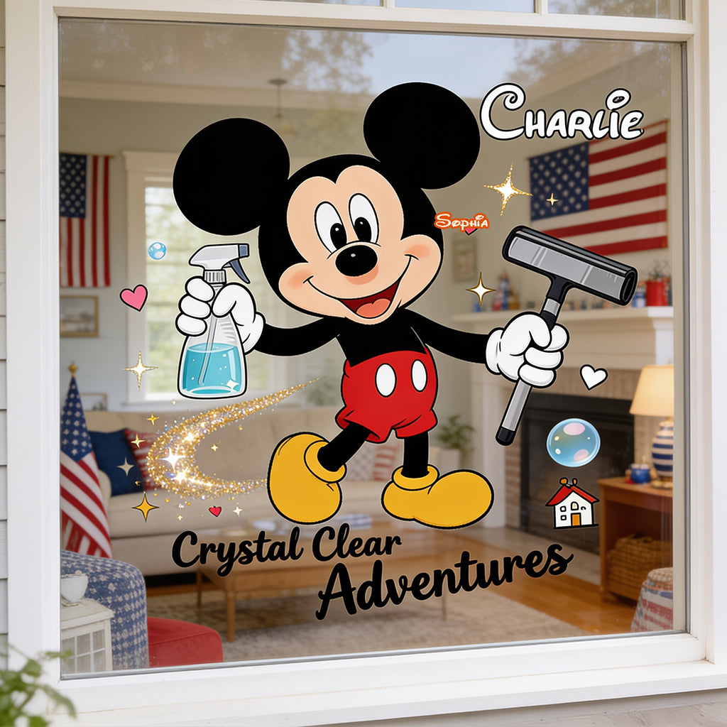 Personalized Mickey Mouse Decal for Kids' Rooms | Custom Name Decal Full GradoCreations
