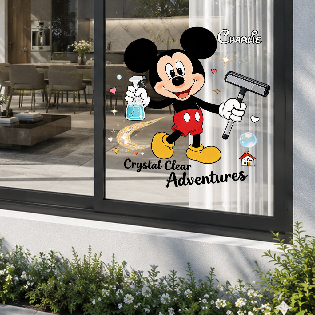 Personalized Mickey Mouse Decal for Kids' Rooms | Custom Name Decal Full GradoCreations