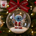 Personalized Snow Globe Ornament with Bow | Custom Holiday Gift Snow Globe Ornament With Bow GradoCreations
