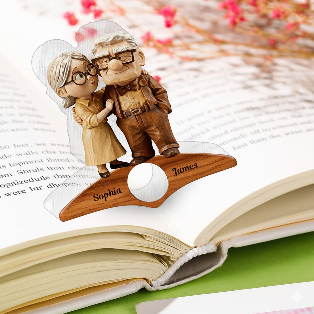 Personalized Book Page Holder Custom Name Gift for Book Lovers Book Page Holder GradoCreations