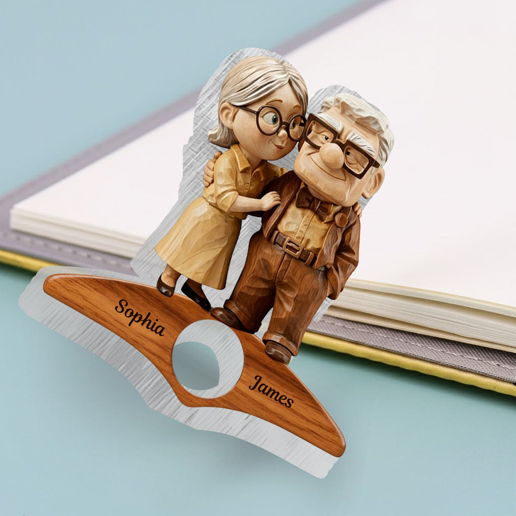 Personalized Book Page Holder Custom Name Gift for Book Lovers Book Page Holder GradoCreations