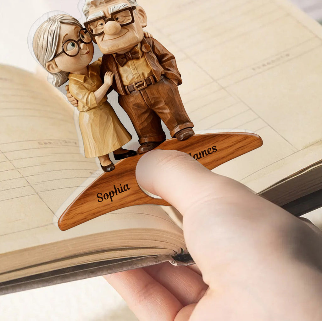 Personalized Book Page Holder Custom Name Gift for Book Lovers Book Page Holder GradoCreations
