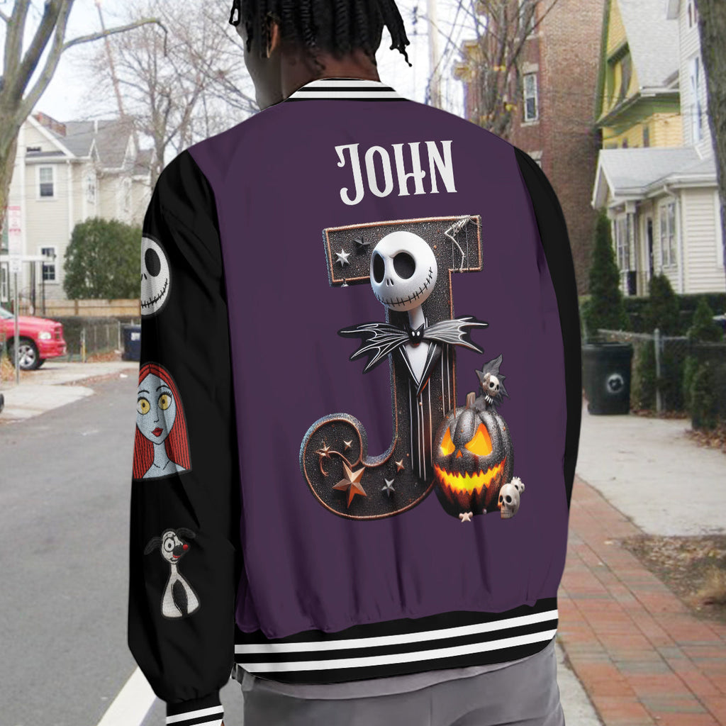 Personalized Nightmare Varsity Jacket Custom Name Gift Varsity Jacket GradoCreations