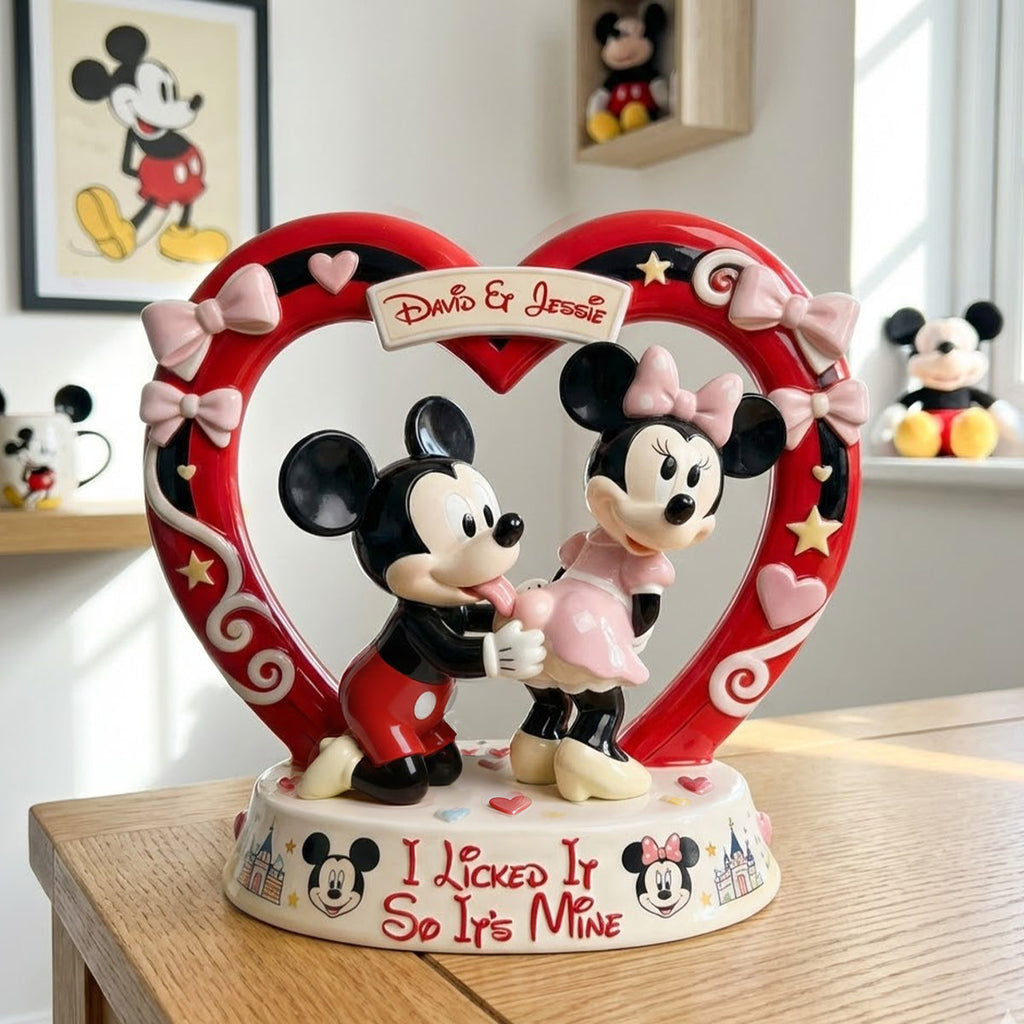 Personalized Acrylic Mouse Plaque Custom Name Gift for Couples Custom Shaped Acrylic Plaque GradoCreations
