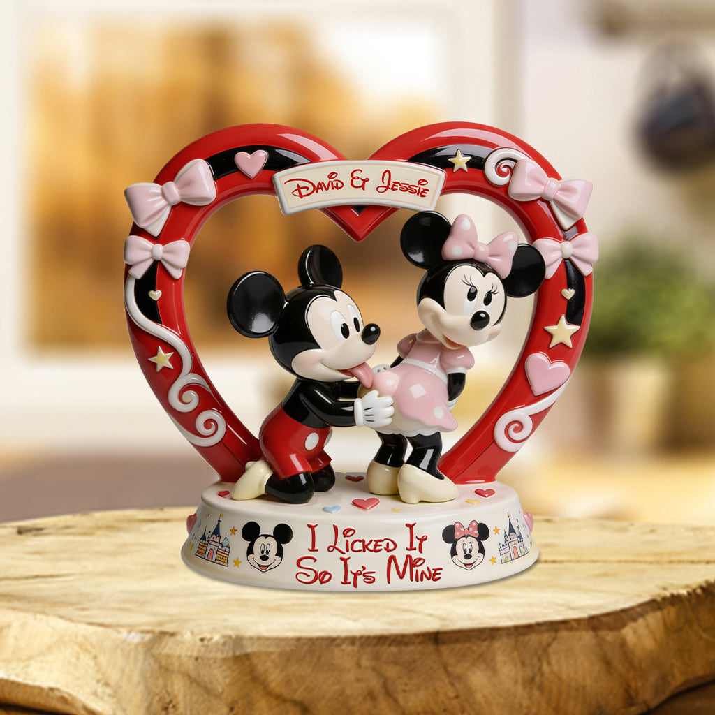 Personalized Acrylic Mouse Plaque Custom Name Gift for Couples Custom Shaped Acrylic Plaque GradoCreations