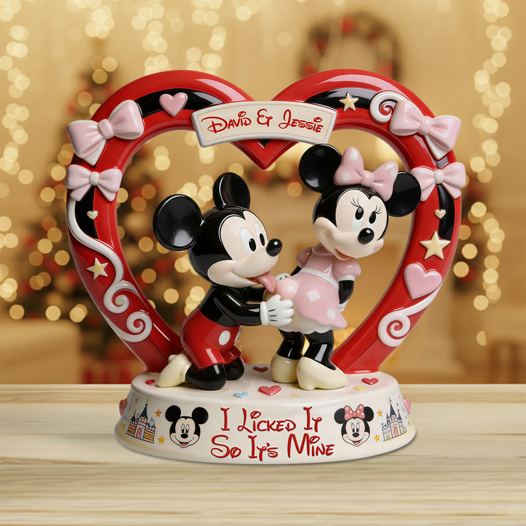 Personalized Acrylic Mouse Plaque Custom Name Gift for Couples Custom Shaped Acrylic Plaque GradoCreations