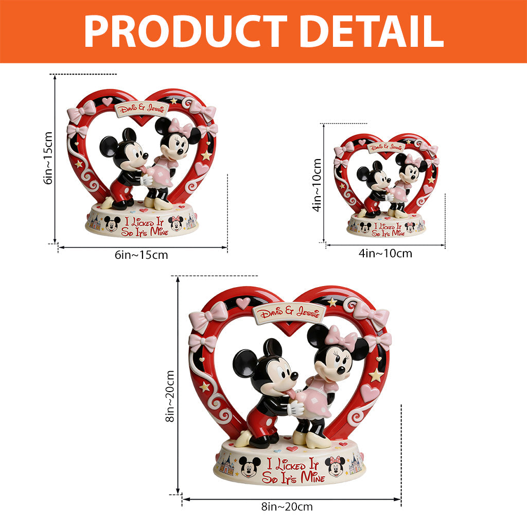 Personalized Acrylic Mouse Plaque Custom Name Gift for Couples Custom Shaped Acrylic Plaque GradoCreations