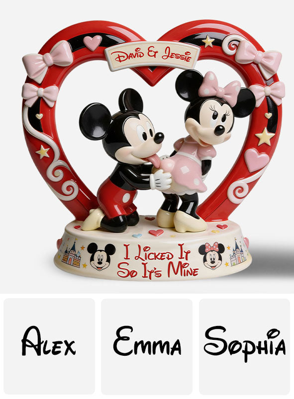 Personalized Acrylic Mouse Plaque Custom Name Gift for Couples Custom Shaped Acrylic Plaque GradoCreations